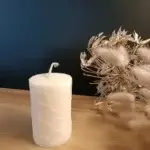 Bougie pilier faisant appraitre des nervures destructurées.