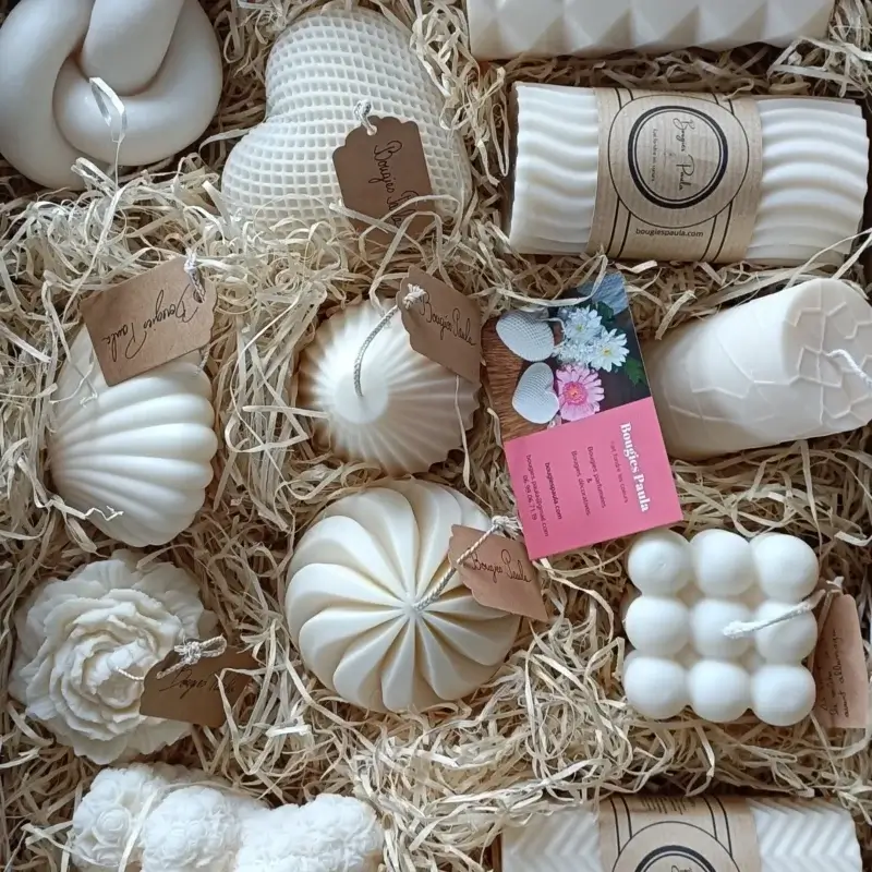 Bougies décoratives artisanales