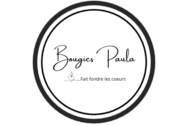 Logo de Bougies Paula il s'agit de deux cercles qui entourne le nom Bougies Paula.